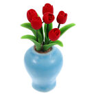 Miniature Artificial Plant Bonsai Mini Flower Pot for Dollhouse-IR