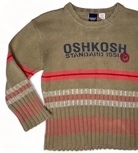 Retro Vintage Kids Cotton Knit Sweater Jumper Size 6 OshKosh - Picture 1 of 6