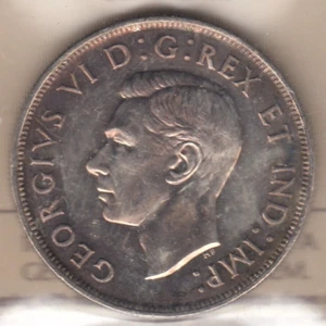 1946 Canada Silver Dollar ICCS  MS60 - XMQ 105   C2 - Foto 1 di 2