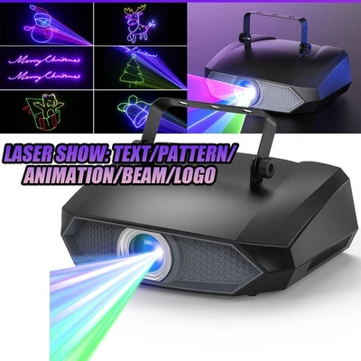 Disco Lights APP DIY 3D Patterns Laser Light Projector DMX Stage Beam Effects - Image 1 of 4