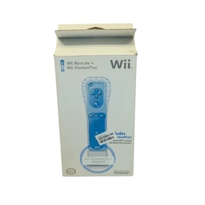 Brand New Nintendo Wii remote + Motion Plus NINTENDO Blue Christmas gift - Image 1 of 4