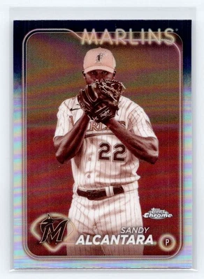 2024 Topps Chrome #138 Sandy Alcantara Sepia Refractors - Image 1 of 2