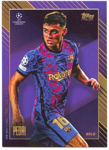 Pedri Topps 2021/22 UCL Champions League Oro - Imagen 1 de 2