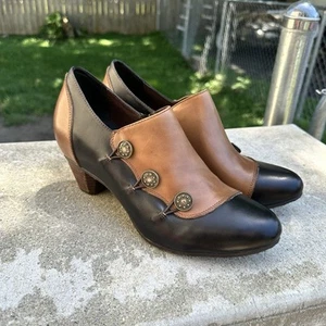 L’Artiste GREENTEA-DBRM Zapatos Marrón Oscuro Steampunk Botín Zapatos Talla 42 10.5-11 - Imagen 1 de 10