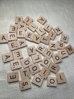 Scrabble Replacement Tiles – Common Letters E A I O N R T L S U – Choose Letter - Image 1 of 2