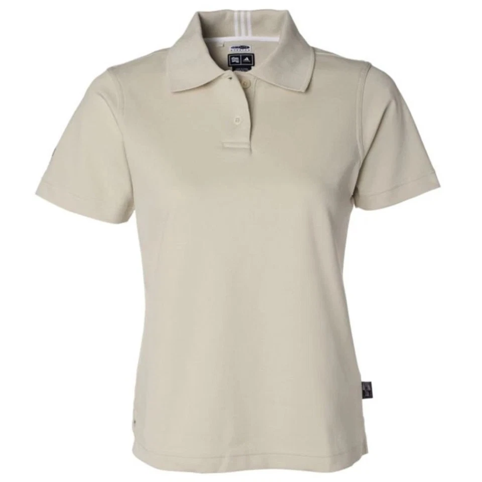 Adidas Golf Ladies Climalite Pique Polo Shirt - Dune A11 Size Small - Image 1 of 1
