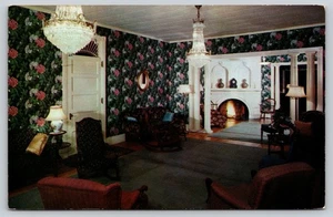 Postal de colección D7, Berkshire Inn. Great Barrington, Massachusetts. Vista interior. - Imagen 1 de 2