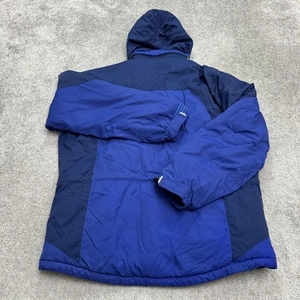 L.L. Bean Vintage Y2K Insulated Ski Snow Hoodie Jacket Mens Large Blue Nylon - Picture 1 of 20