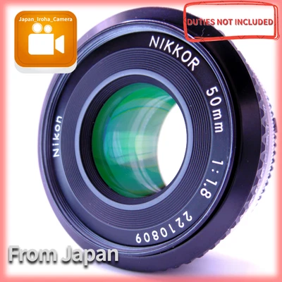 [Mint] Rare! D! Nikon Nikkor Ai-s AIS 50mm f/1.8 Pancake Prime MF Lens - Image 1 of 4