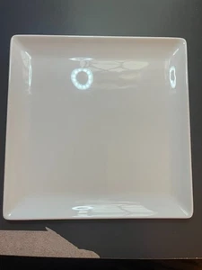 Apilco Zen Square Salad Plate 8" X 8" White French Porcelain made in France - Picture 1 of 6
