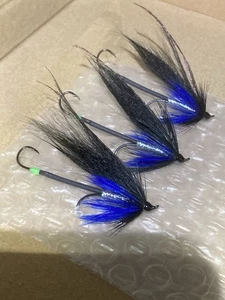 sea trout flies Fly Fishing Dark Blue/black. Tied To Order ….. - Picture 1 of 10