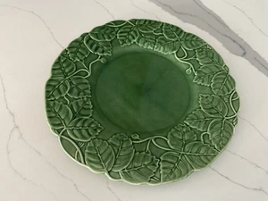 PIER 1 Jade Leaves Serving Platter Green Round 12.5” - Picture 1 of 6