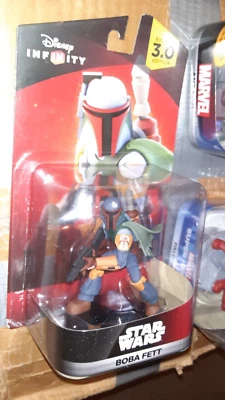 Disney Infinty 3.0 Mini Figure  BOBA FETT MoC Star Wars Playstation MINT ON CARD - Image 1 of 3
