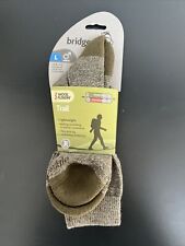 Bridgedale Woolfusion Trail Hiking Socks Khaki Beige Size L UK 9-11.5 EU 44-47