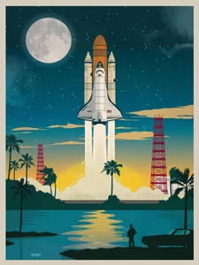 Nasa Vintage Space Poster - Picture 1 of 1