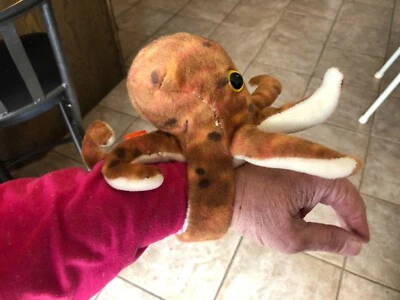 Wild Republic CK Huggers PULSERA ABOFETEADA PULPO 4" Peluche ANIMAL DE PELUCHE Juguete Foto 1 de 4