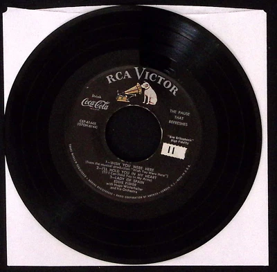EDDIE FISHER WISH YOU WERE HERE/I'LL HOLD YOU IN MY HEART/...VINYL 45 VG 46-124 - Image 1 of 2
