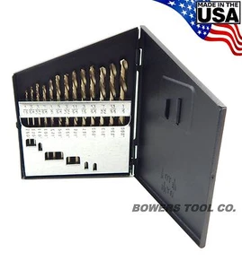 Norseman 13pc Left Hand M7 Drill Bit Set 1/16-1/4 Stud Extractor USA MADE LF-13 - Picture 1 of 4