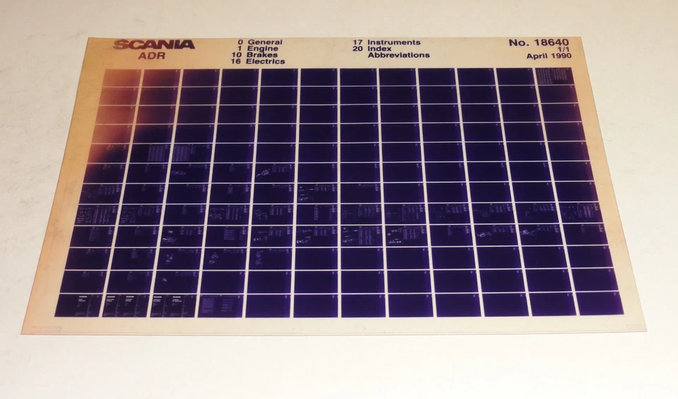 Catalogo Parti Scania ADR Camion Stand 04/1990 - Immagine 1 di 1