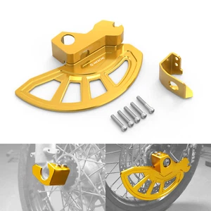 NICECNC Front Brake Disc Guard Cover For Suzuki DR-Z400SM 2005-2024 Gold - Picture 1 of 9