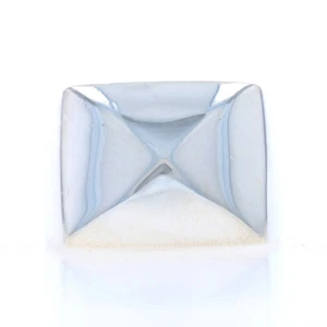 Sterling Silver Pyramid Spike Men's Ring - 925 Statement - Picture 1 of 9
