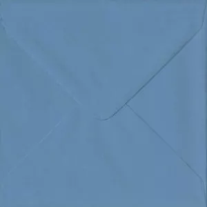Sobres cuadrados de lujo azul francés 155 mm x 155 mm engomados 135 gsm azul - Imagen 1 de 1