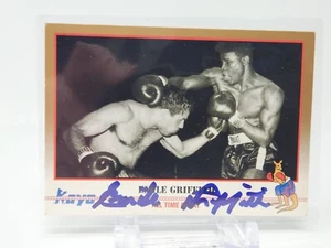 Tarjeta autografiada 1991 Kayo Boxeo Emile Griffith certificado de autenticidad JSA BUF - Imagen 1 de 2