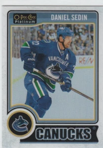 2014/15 OPC Platinum  #55  Daniel Sedin White Ice Vancouver Canucks #167/199  - Picture 1 of 1
