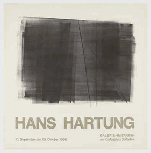 HANS HARTUNG German Artist 1966 Original Vintage Lithograph Poster - Picture 1 of 1