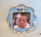 Brighton Baby Love Blue & Silver Picture Frame w/ Charms