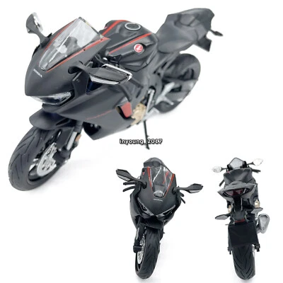 1:9 Honda CBR1000RR HRC Motorrad Modell Spielzeug Die Cast Sammlermodell Schwarz - Bild 1 von 4