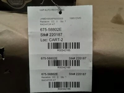 Radiador 1600 Si modelo compatível com 93-97 DEL SOL 342165 - Imagem 1 de 4