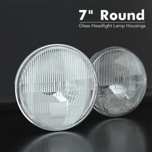 For 1976-1987 Jeep CJ7 7" Round Headlight Sealed Beam Glass Housing H6024 H6014 - Bild 1 von 12