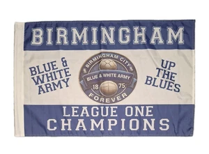 Birmingham City FC Flaggen - groß 3 Fuß x 2 Fuß League One Champions Fußball Flagge - Bild 1 von 3