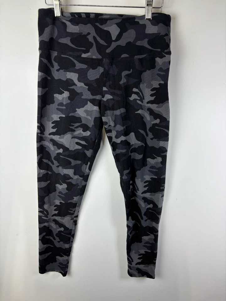 Style&co. Leggings femininas Activewear cinza médio camuflagem elástica cintura puxar - Imagem 1 de 4