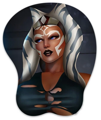 3D Mousepad Oppai Mouse pad with Wrist Rest Pain Relief Anime Manga Kawaii pad - Image 1 of 4