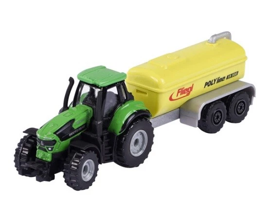 Majorette 212053154 - Trailer Assortment - Deutz-Fahr With Fliegl Poly Line - - Image 1 of 1