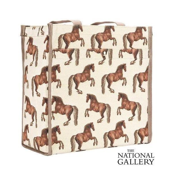 Horse Shopping Bag Reuseable Canvas Tote National Gallery Whistlejacket Design - Image 1 of 1