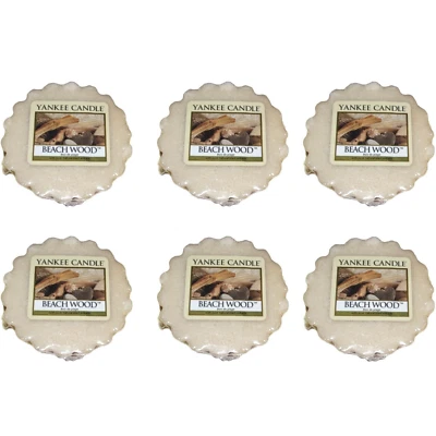 Lot of 6 Yankee Candle BEACH WOOD Tarts Wax Melts **Discontinued** HTF - Image 1 of 4