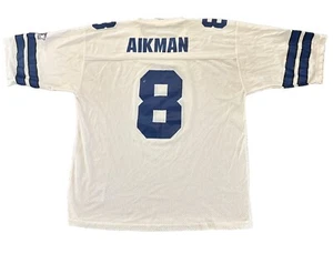 Dallas Cowboys Jersey Troy Aikman XL 52 Starter Vintage White - Picture 1 of 8