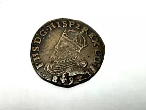 1690 Netherlands Angel 1 Ooord (?) VF - Imagen 1 de 2