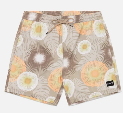 Costume Uomo Hurley Khaki Cannonball Volley 17" - Beige - Imagen 1 de 2