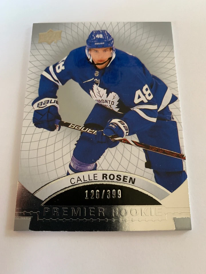 17/18 UD Premier Rookies Calle Rosen Hockey Card #53 126/399 - Image 1 of 4