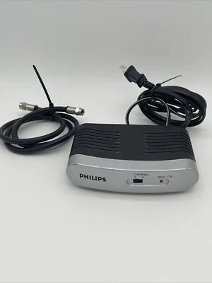 Phillips RF MODULATOR Box Video RCA to RF Converter PH61159 Channel 3,4 Coaxial - Image 1 of 2