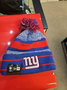 New York Giants Winter Pompom Hat NEW ERA - Picture 1 of 3