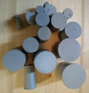 Tapones de goma de neopreno gris tamaño 15 Paquete de 2 tapones de corcho - Imagen 1 de 3