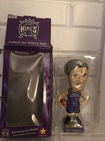 Sacramento Kings 2003 Hedo Turkoglu Bobblehead Doll NBA NEW Slight Damage Box Cover