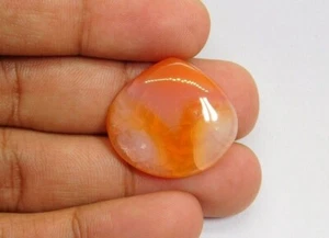 Red Carnelian Cabochon 100% Natural Loose Gemstone For Jewelry 28 Cts. ME-4006 - Imagen 1 de 3