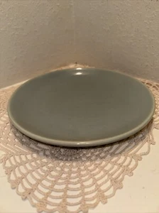 Bauer Pottery Dinner Plate Gray 9-3/8” No Flaws Purchased 1950’s USA - Picture 1 of 12