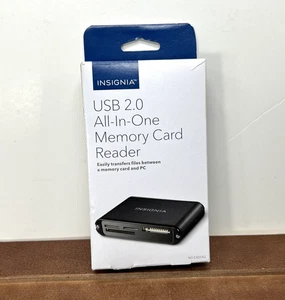 Insignia USB 2.0 All-In-One Memory Card Reader, NS-CR25A2, New - Picture 1 of 4